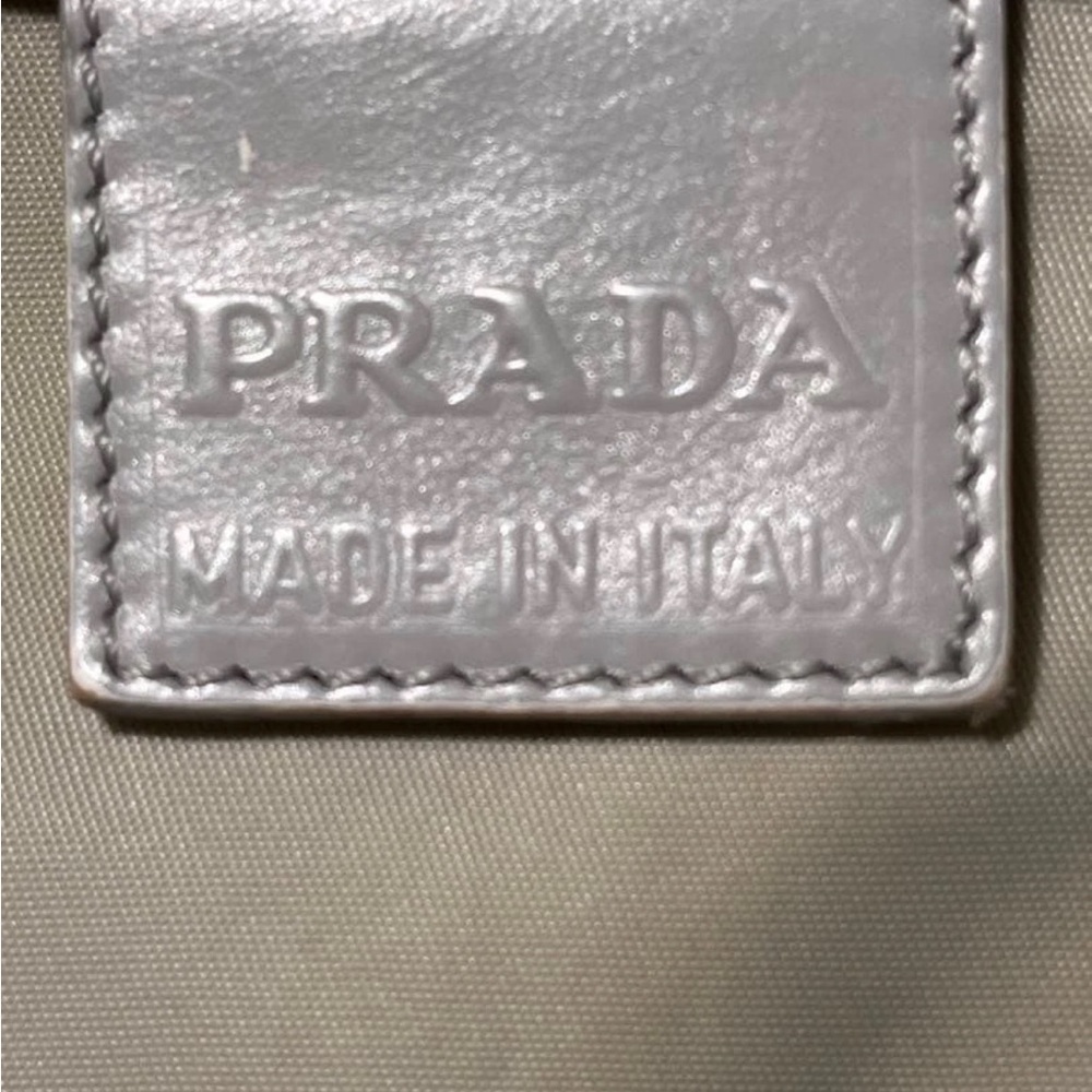 Prada Light Gray Drawstring Bag - image 6